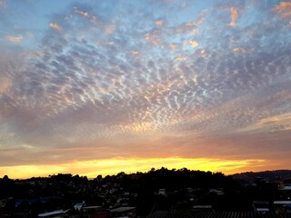 Obraz premium sunset over the city