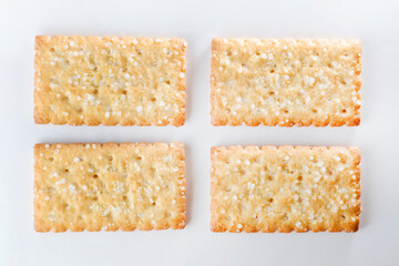 sugar coconut biscuits in white background