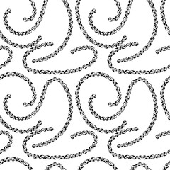 Seamless background from abstract decorative floral curves
