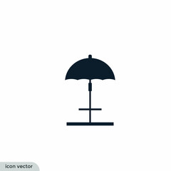 umbrella icon parasol symbol 