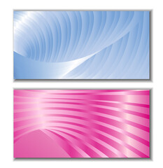 Metallic blue and pink stripes, metallic gradient. Cover design. Creative background, wallpaper, magazine cover. EPS