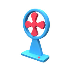 3d ventilator icon. 3d rendering ventilator icon. 3d charging fan icon