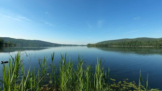 Landscape on Lake Corgeno - Italy