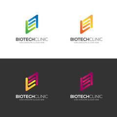 Abstract concept logotype design template vector geometric