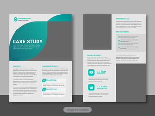 case study template with minimal design
