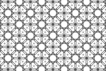 Ornament With Elements of Black and White Colors