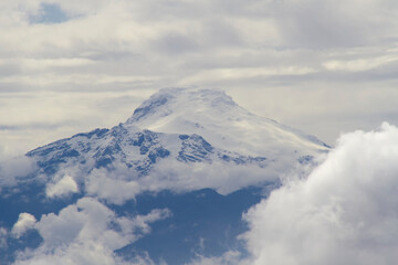 Fototapeta na wymiar Volcano Cayambe, Ecuador