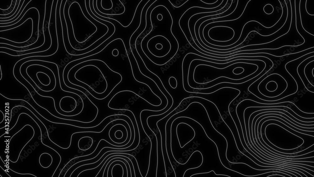 Poster abstract 3d render geometric areas land and water spaces with geographic natural design changes. mod