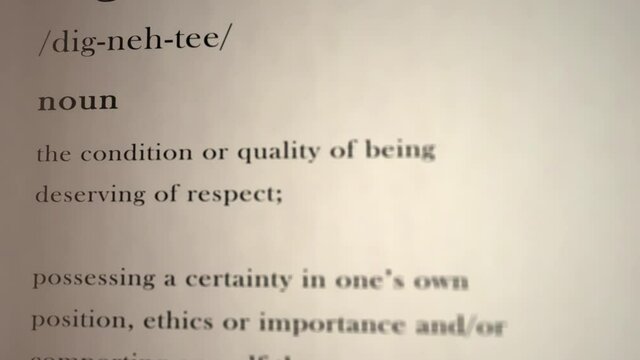 Dignity Definition