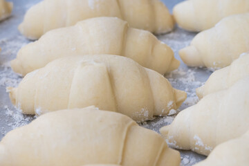 croissant dough ready to bake