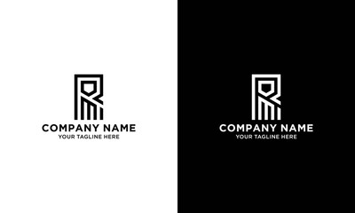 Obraz premium initial letter logo RM logo template.