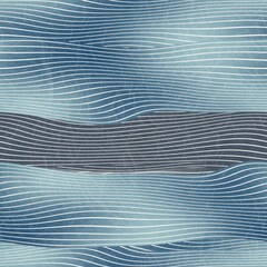 Seamless natural landscape hill pattern for print. Horizontal line stripes that resemble hills or mountains in a natural landscape or geological earth view. Abstract surface design.