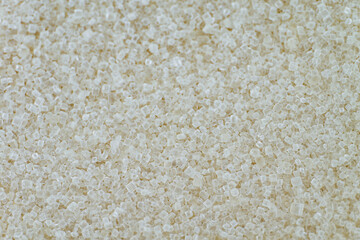 Azúcar. Granos de azúcar. Azúcar textura. Cristales de azúcar. Close up azúcar.