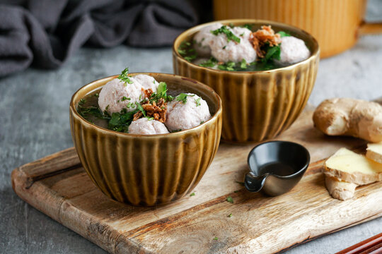 Bakso or baso is an Indonesian meatball soup, made а beef and chicken