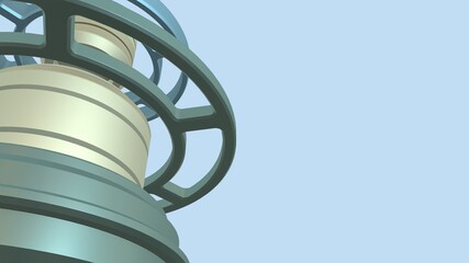 New Industry Revolution Circular Economy Bauteile Elemente Ersatzteile Mechanik Schrauben...