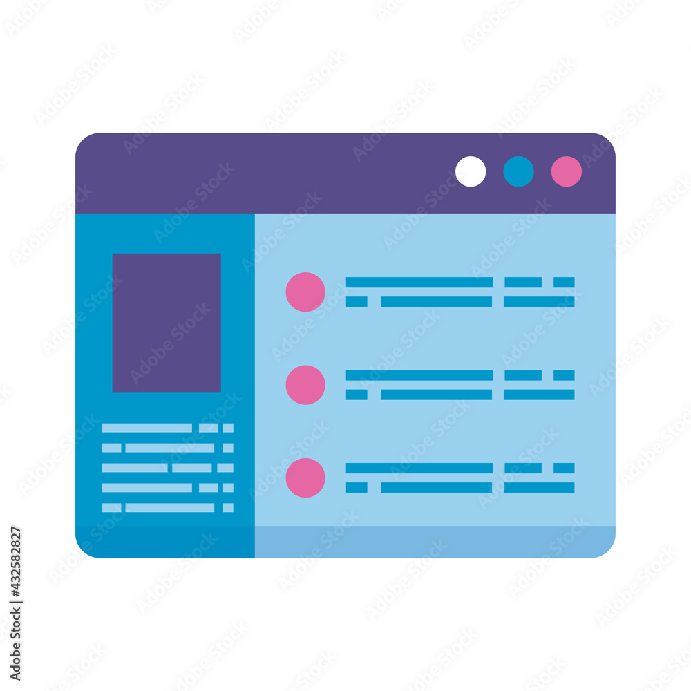 Poster webpage template interface