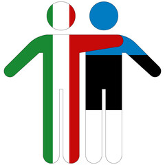 Italy - Estonia / friendship concept