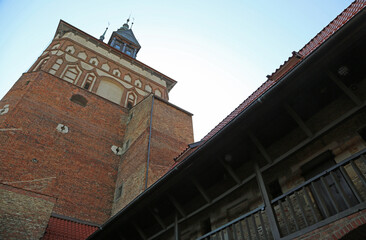 Prison Tower and the gallery - Gdansk, Poland - obrazy, fototapety, plakaty