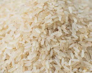 Close up photograph of grains of rice 