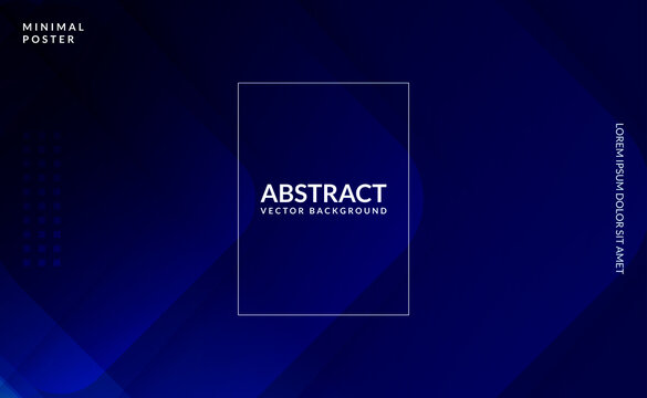 Dynamic Blue Abstract Triangle Tech Background Webinar Cover