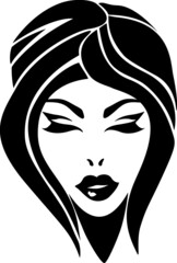 Gorgeous brunette with beautiful makeup