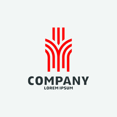 minmalist logo modern letter y. vector editable