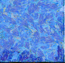 Abstract oil painting background Impressionist style illustrated to create designs.