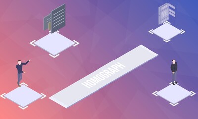 Homograph concept on abstract design