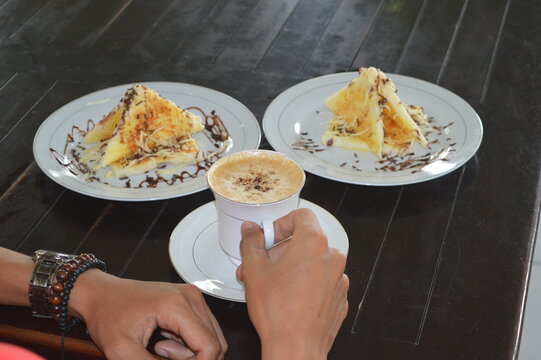 breakfast with coffee
