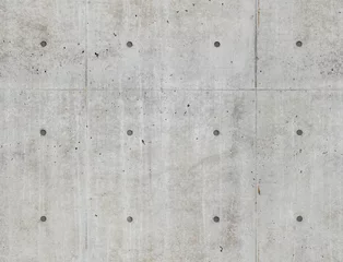 Fotobehang Beton Gray concrete wall with streaks of rust, seamless background texture  © AiDW