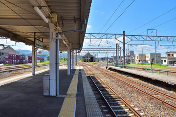 Fototapeta na wymiar 秋田　JR奥羽本線横手駅構内