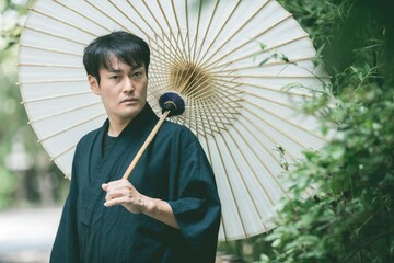 浴衣姿の男性
