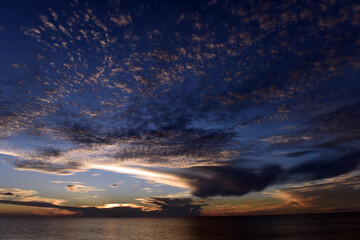 Fototapeta na wymiar Antiguan sunset