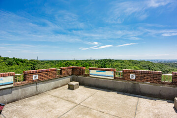 東京都西多摩郡瑞穂町の六道山公園と展望台