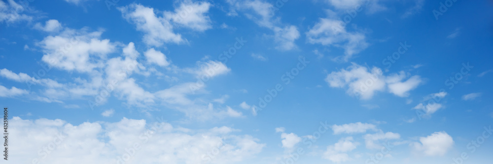 Wall mural white cloud with blue sky background