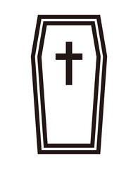 Obraz premium 十字架の棺桶