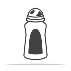 Deodorant transparent icon vector isolated