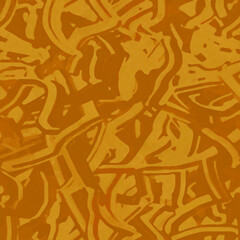 Abstract seamless pattern, brown texture, brush strokes, graffiti background. For printing on tile, veneer, linoleum, fabric, wallpaper and other materials. Digital illustration