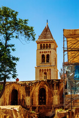 Obraz premium bells of Ethiopian monestary, church of the holy sepulchre, jerusalem, israel