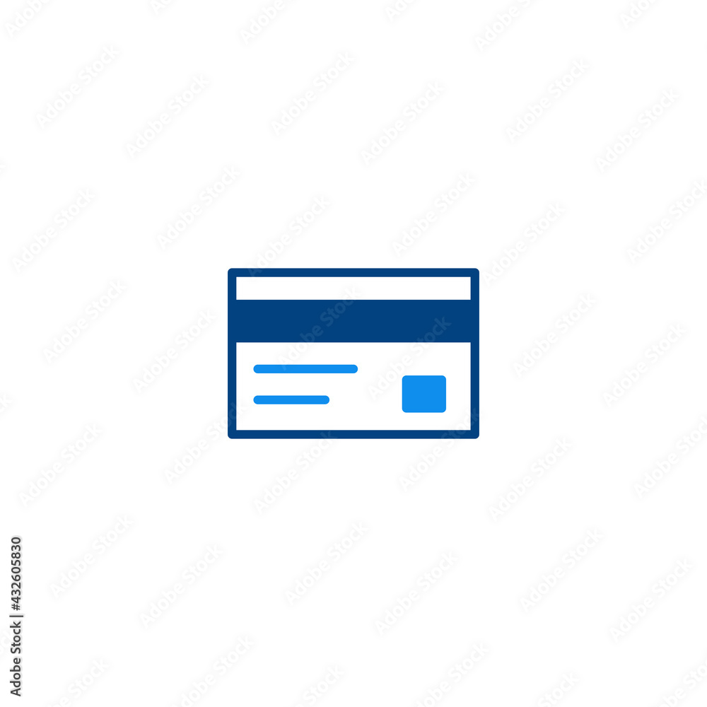 Poster credit card icon vector for computer, web and mobile app