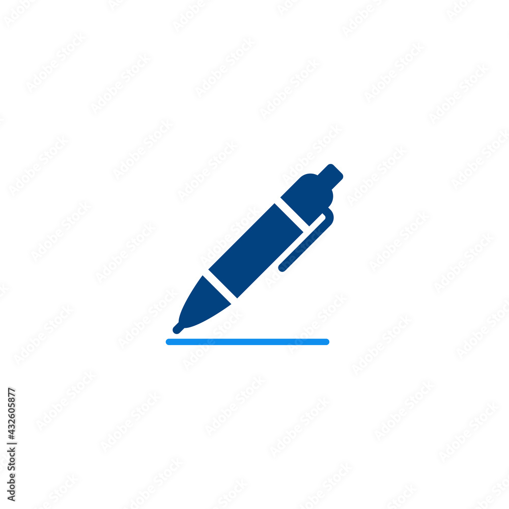 Poster pen icon vector for computer, web and mobile app