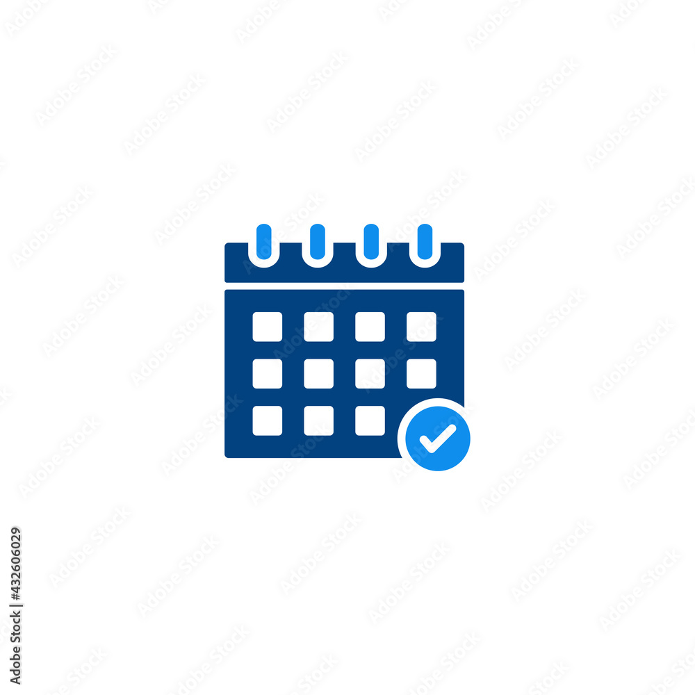 Poster calendar icon vector for computer, web and mobile app