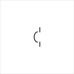 circuit breaker vector symbol, circuit breaker icon in electronic circuits