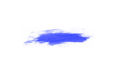 Abstract blue paint stroke for art design concept