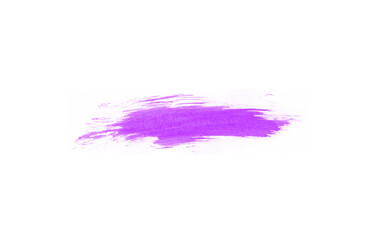 Abstract purple paint stroke for art design concept