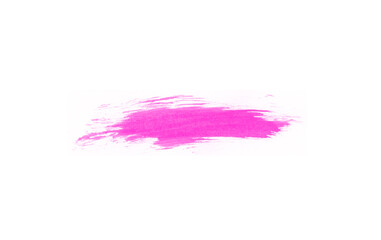 Abstract pink paint stroke for art design concept