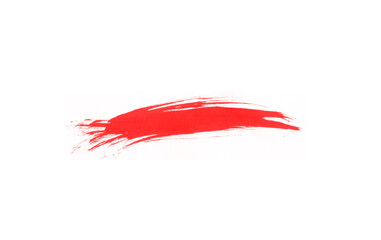 Abstract red paint stroke brush illustration
