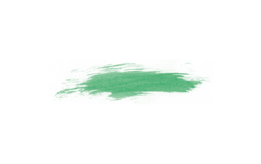 Fototapeta na wymiar Abstract green paint stroke for art design concept