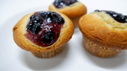 delicious cherry panacotta dessert