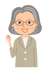 元気なシニア女性